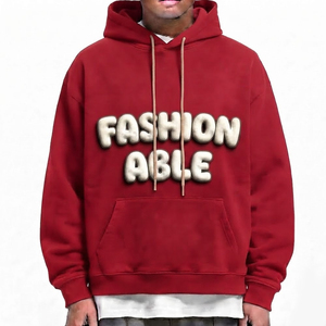 New Arrival Men <b>Oversize</b> <b>Hoodie</b> Screen Printing Cotton Blend Pullover Comfortable Loose Fit <b>Long</b> Sleeve Men Casual Wear Hoodies - Product Image 1