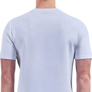 เสื้อยืดคอกลมผู้ชายสีฟ้าอ่อนพิมพ์โลโก้ตามสั่งขายส่ง เสื้อยืดแขนสั้นผ้าฝ้ายลำลองสำหรับออกกำลังกายและเล่นกีฬา - Product Image 4