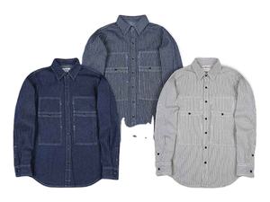 Camisas de mezclilla para hombre de manga larga con diseño a cuadros personalizado, de alta calidad, al por mayor, de Solid International. - Product Image 5