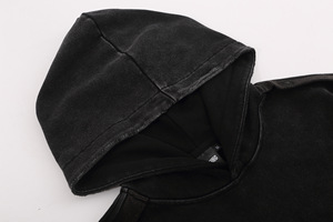 Sweat à capuche pour homme en coton premium, style streetwear décontracté, coupe oversize, mode, OEM ODM, pour la gym, fournisseur en gros - Product Image 2