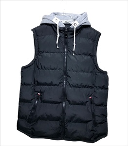 Custom Logo <b>Men</b>’s Hooded Puffer Vest <b>Lightweight</b> Sleeveless Bubble <b>Jacket</b> Breathable Wholesale - Product Image 1