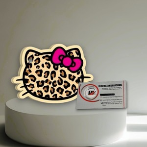 Herramientas de Belleza Ecológicas Personalizadas: Placas Acrílicas Ovaladas con Diseño de Hello Kitty, Lazo Rosa y Mariposa, Herramienta Magnética para la Elaboración de Pestañas - Product Image 5