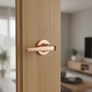 Luxury Brass Door <b>Handle</b> Set with Mortise <b>Lock</b> | Elegant Lever <b>Handles</b> for Interior Doors | Hardware for Home,Office & Hotel Use - Product Image 4