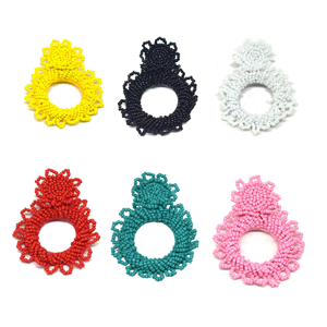 Wholesale Fashion Boho Style Handmade Beaded Earrings <b>Colorful</b> Flower Seed <b>Bead</b> Earrings for Women by MD HANDICRAFTS - Product Image 2