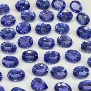 พลอยแทนซาเนียธรรมชาติทรงวงรีเกรด2 CT สำหรับแหวนแฮนด์เมด December birthstone ขายส่งเครื่องประดับจำนวนมาก - Product Image 2