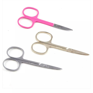 Small <b>Nail</b> <b>Scissors</b> Multipurpose Stainless Steel Cuticle Manicure Fingernail Toenail Beauty <b>Scissors</b> Round Handle Sharp Blade - Product Image 3