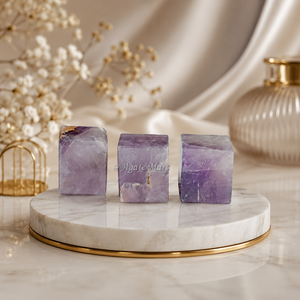 Cubo de Amatista, Gema Cúbica, Geometría Sagrada, Cristal, Reiki, Sanación, Propiedades Metafísicas y Geométricas, Mayorista - Product Image 1
