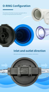 Boîtier de filtre à osmose inverse manuel pour la purification de l'eau domestique en plastique - Product Image 3