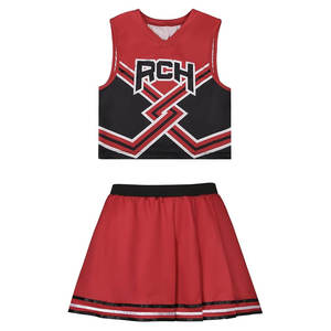 Costume de pom-pom girl pour femmes, ensemble haut et jupe RCH, uniforme de pom-pom girl pour filles, tenue de cosplay pour filles, adulte - Product Image 1