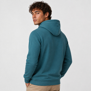 Sudadera con capucha para hombre, elegante, con estampado en relieve y gráficos texturizados, tela cómoda y un ajuste contemporáneo para la moda urbana y el uso de fin de semana. - Product Image 3