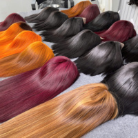 Excellent Choix : Perruque Cheveux Naturels Raides Comme des Baguettes, Toutes Couleurs, 100% Cheveux Vietnamiens, Dentelle HD, Prête à l'Expédition