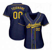 Jersey Baseball Unisex Poliester Cetak Kustom Berkualitas Tinggi Cepat Kering dan Bernapas dengan Sublimasi Pewarna