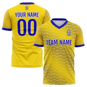 Camiseta de Fútbol Personalizada de Manga Corta, 100% Poliéster Transpirable, Servicio OEM con Diseño de Logotipo Personalizado - Product Image 1