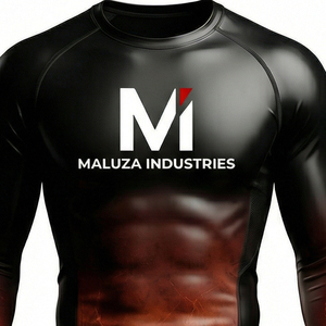 T-shirt de compression à manches longues Titan Shield pour homme, entraînement en salle de sport, performance tactique, respirant, séchage rapide, écologique MALUZA - Product Image 2