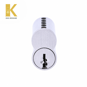 Cylindres de serrure à remplacement rapide, en laiton chromé satiné, 6 goupilles, clé J, SFIC, pour la sécurité des portes commerciales - Product Image 2