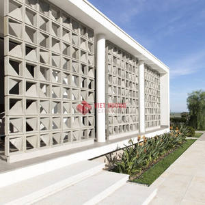 Carreaux pleine masse Breeze Cement Block de couleur blanche pour murs intérieurs, fabriqués au Vietnam - Product Image 3
