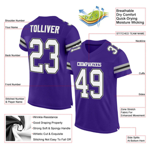 Maillots de football américain durables, fabricant d'uniformes de match, fournisseur de kits d'équipe respirants pour le football américain - Product Image 3