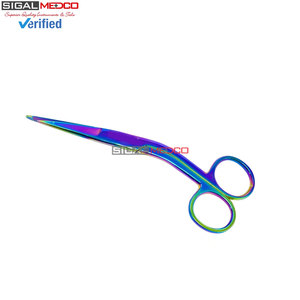 Ensemble de ciseaux à pansements, lot de 2, 4,5 pouces et 5,5 pouces, multicolores, revêtement en titane, ciseaux manuels certifiés CE, ciseaux médicaux pour traumatismes, EMT, paramédicaux - Product Image 2