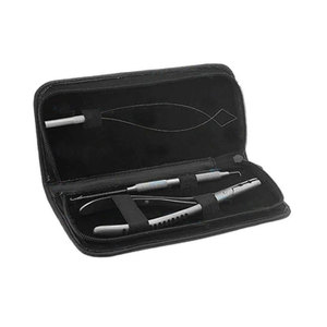 Kit de coiffure professionnel pour barbier, en acier inoxydable, pour la coupe, l'entretien et le coiffage des cheveux, avec étui de transport portable, pour salon de coiffure - Product Image 3