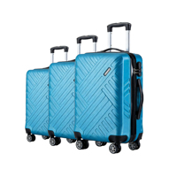 Ensembles de bagages de luxe 2026 bleu paon grande capacité légers et durables avec roues pivotantes à 360 degrés pour le voyage