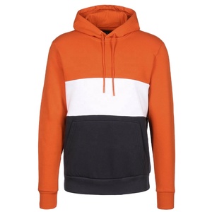 Sudadera con capucha unisex personalizada, elegante, de poliéster/algodón, con bloques de color liso, para hombre. - Product Image 1