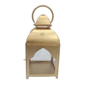 Lanterne noire en forme de cabane, avec revêtement noir, pour la maison, les villas, éclairage au sol et sur table, utilisation décorative, porte-bougie en métal. - Product Image 2