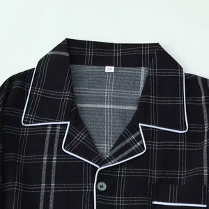 Conjunto de Pantalones y Camisa a Cuadros de Manga Larga, Diseño Casual 2026 Adecuado para todas las estaciones como ropa de estar por casa. - Product Image 2