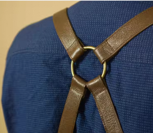 Men & Women High Quality Leather <b>Work</b> Restaurants Workshop <b>Apron</b> With Leather Pockets Kitchen Cooking <b>Apron</b> Barber BBQ - Product Image 3