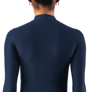 Camiseta de Manga Larga con Cuello Alto de Doble Capa para Mujer, Ajuste Elástico, Tela Suave, Prenda Esencial para el Día a Día, Ropa Deportiva, Ropa de Gimnasio - Product Image 6