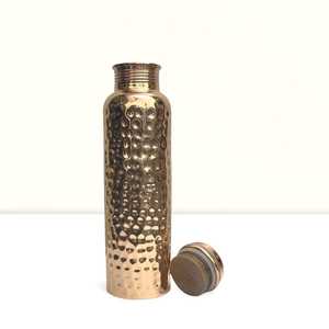Pure Handmade Hammered Pure Copper Water <b>Bottle</b> 950ML 32 Oz Ayurvedic Wellness Yoga Leakproof Lid Anti-corrosion Coating Gift - Product Image 6