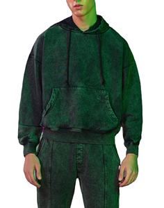 High Quality 100% Cotton Acid Washed Hoodie High Street Vintage Washed <b>Hoodies</b> Blended For <b>Man</b> - Product Image 1