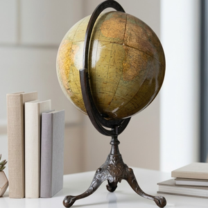 Classic Aluminum Rotating Desk Globe with Plastic Stand |Geography Globe for Students & Teachers| Stylish Office Desk Decoration - Product Image 2