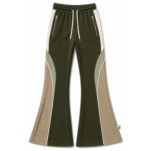 Pantalones Casuales Negros Transpirables para Hombre, con Cierre Lateral, Cordón Ajustable, Diseño de Bloques de Color, Material de Algodón y Spandex, para Otoño - Product Image 3
