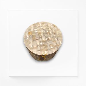 Boîte à bijoux ronde de luxe en nacre, fait main, avec incrustation de coquillages, étui de rangement décoratif, boîte à souvenirs, vente en gros - Product Image 2