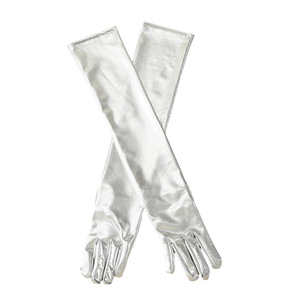 Guantes Largos de Satén para Mujer, para Ópera, Fiesta, Baile de Graduación, Disfraces, Colores Sólidos, para Boda, Novia - Product Image 4