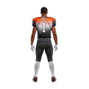 Ensemble d'uniformes de football américain respirants par sublimation pour compétition d'équipe, en polyester imprimé, avec logo personnalisé – Fabricant - Product Image 3