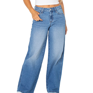 กางเกงยีนส์เอี๊ยมผู้หญิงรุ่นใหม่ ระบายอากาศได้ดี รับทำโลโก้ ขายส่ง เสื้อผ้าลายเรียบ แฟชั่นใหม่ - Product Image 1