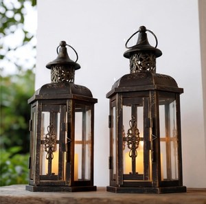 Vintage Style Christmas Handmade Candlestick Holder Metal Hanging Decorative Garden Light Outdoor <b>Lantern</b> Patio Custom Design - Product Image 5