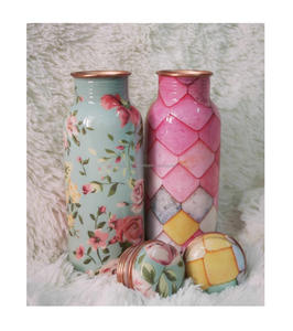 Classic Copper Plastic <b>Water</b> <b>Bottle</b> Antibacterial and Detoxifying Hydration Health Benefits <b>for</b> Boiling <b>Water</b> - Product Image 5