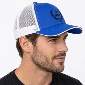 Casquette de camionneur moderne avec panneau en maille, casquette snapback légère en tissu respirant, fermeture réglable, couvre-chef décontracté pour l'extérieur, personnalisable - Product Image 5