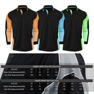 Men Long Sleeve Business Casual <b>Polo</b> <b>Shirt</b> with Chest Pocket Cool Dry Moisture Wicking <b>Work</b> Uniform Performance <b>Polo</b> <b>Shirt</b> - Product Image 6