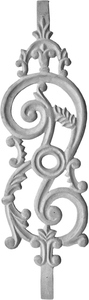 Barandilla de Escalera Moderna sin Marco de Hierro Fundido Ornamentado, Montada en el Suelo, Resistente al Óxido, para Villa u Hotel, Pasamanos Decorativo - Product Image 6