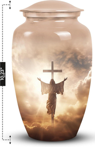 Urnas de Cremación Modernas Hechas a Mano para Adultos, Urnas Conmemorativas Decorativas de Estilo Americano para Cenizas de Hombres y Mujeres - Product Image 2