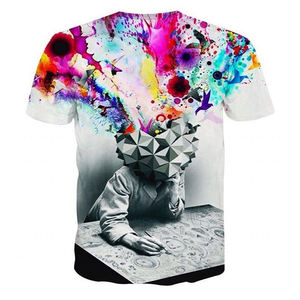Men's T-<b>Shirts</b> High Quality O-Neck Short Sleeve Quick-Drying Sublimation Printed Casual Regular Fit Knitted Fabric 100% - Product Image 3