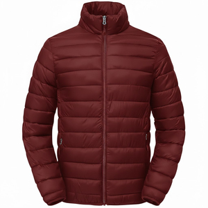 2025 <b>Men's</b> Puffer <b>Jacket</b> Custom Logo Plus Size Winter Casual Outdoor Waterproof Eco-Friendly Breathable Windproof 100% Polyester - Product Image 6