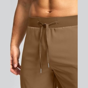 Shorts de Baño para Hombre, de Secado Rápido, Color Sólido, Cintura Media, con Cordón Ajustable y Bolsillos - Product Image 4