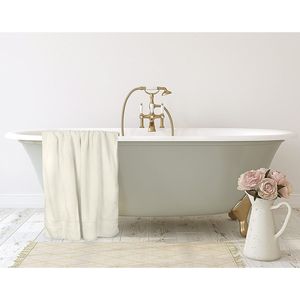 Set di 2 Lussuosi Asciugamani da Bagno Jumbo in Cotone 100% Ring Spun, 600 GSM, 35 x 70 Pollici, Altamente Assorbenti e ad Asciugatura Rapida - Product Image 3