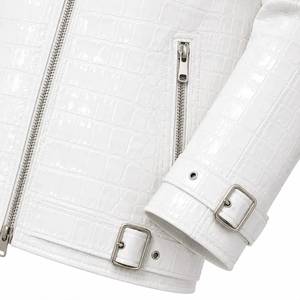 Blouson Bomber Unisexe en Cuir PU Gaufré avec Fermeture Éclair, Col Montant, Design Réversible, Respirant, Écologique, Protection Anti-UV - Product Image 3