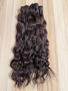 Paquetes de Cabello Ondulado Indio Virgen Más Vendidos, 100% Cabello Humano Suave Negro Natural para Fabricación de Pelucas, Disponible para la Venta - Product Image 1