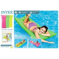Colchón Inflable para Adultos 59717-NEON de PVC, 183X76 CM, 3/S, Flotadores, Almohadas, China